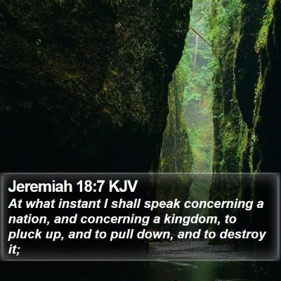 Jeremiah 18:7 KJV Bible Verse Image