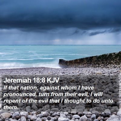 Jeremiah 18:8 KJV Bible Verse Image