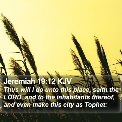 Jeremiah 19:12 KJV Bible Verse Image
