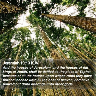 Jeremiah 19:13 KJV Bible Verse Image