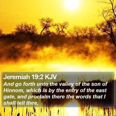 Jeremiah 19:2 KJV Bible Verse Image