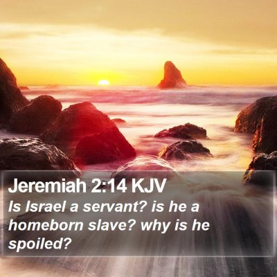 Jeremiah 2:14 KJV Bible Verse Image