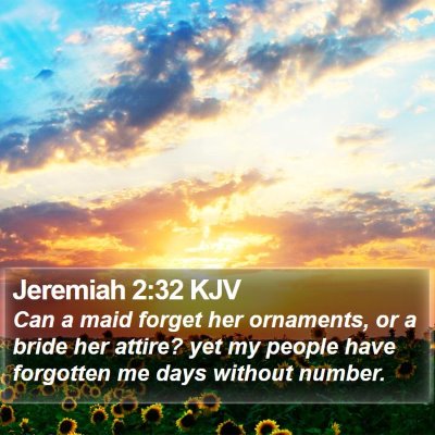 Jeremiah 2:32 KJV Bible Verse Image