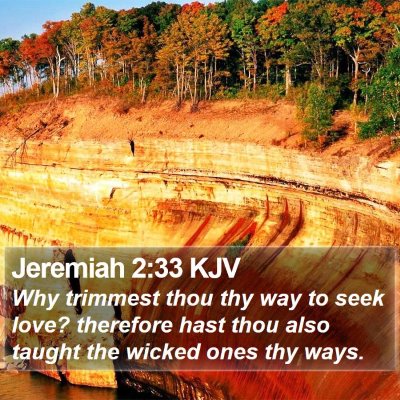 Jeremiah 2:33 KJV Bible Verse Image