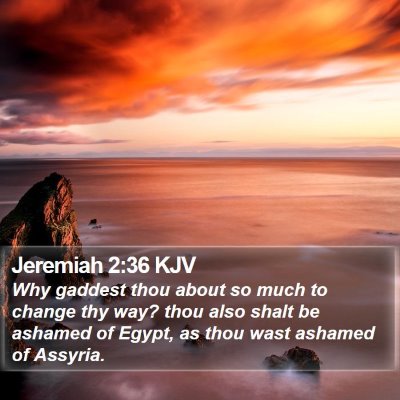 Jeremiah 2:36 KJV Bible Verse Image