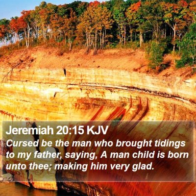 Jeremiah 20:15 KJV Bible Verse Image