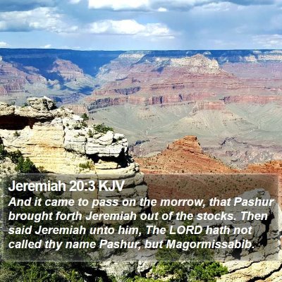 Jeremiah 20:3 KJV Bible Verse Image
