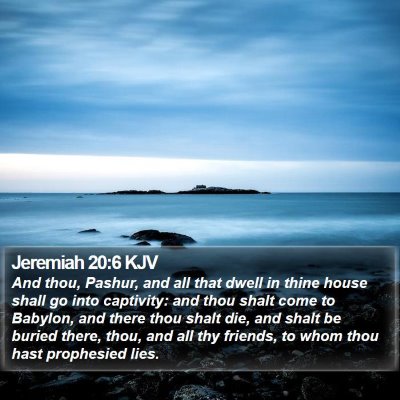 Jeremiah 20:6 KJV Bible Verse Image