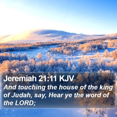 Jeremiah 21:11 KJV Bible Verse Image