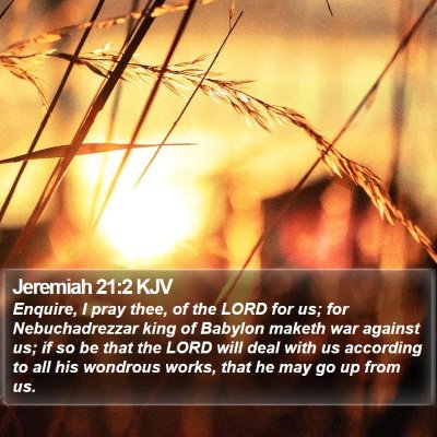 Jeremiah 21:2 KJV Bible Verse Image