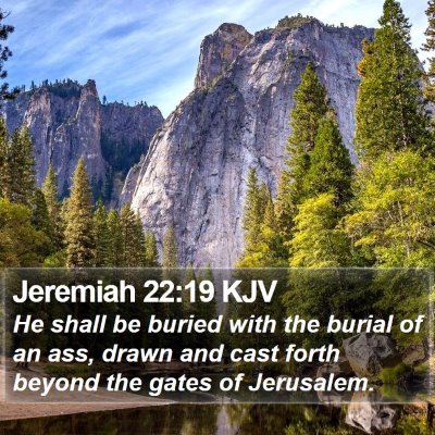 Jeremiah 22:19 KJV Bible Verse Image