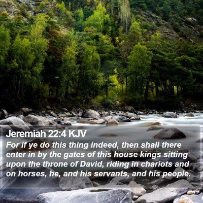 Jeremiah 22:4 KJV Bible Verse Image