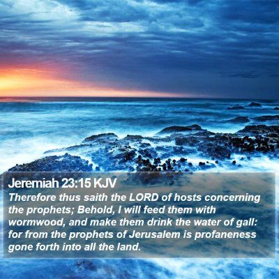 Jeremiah 23:15 KJV Bible Verse Image