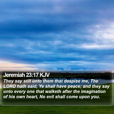 Jeremiah 23:17 KJV Bible Verse Image