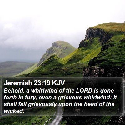Jeremiah 23:19 KJV Bible Verse Image