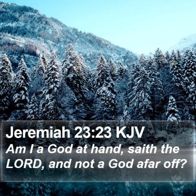Jeremiah 23:23 KJV Bible Verse Image