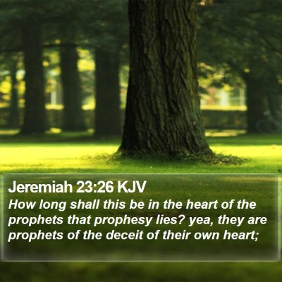Jeremiah 23:26 KJV Bible Verse Image