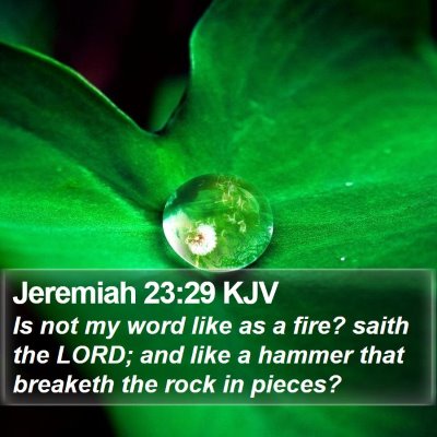 Jeremiah 23:29 KJV Bible Verse Image