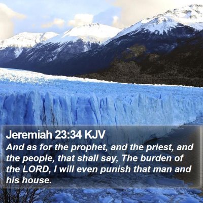 Jeremiah 23:34 KJV Bible Verse Image