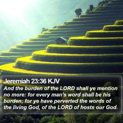 Jeremiah 23:36 KJV Bible Verse Image
