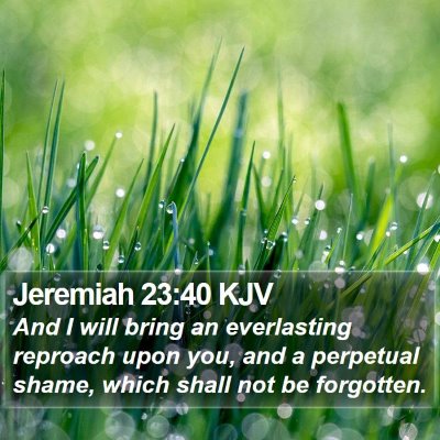 Jeremiah 23:40 KJV Bible Verse Image