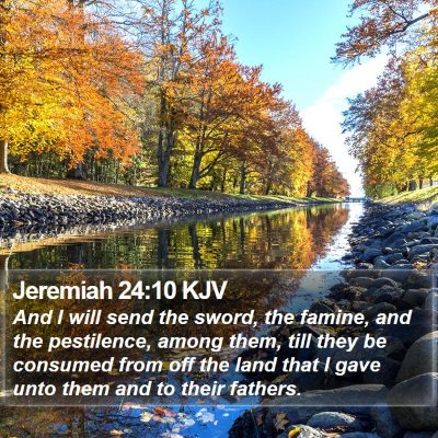 Jeremiah 24:10 KJV Bible Verse Image