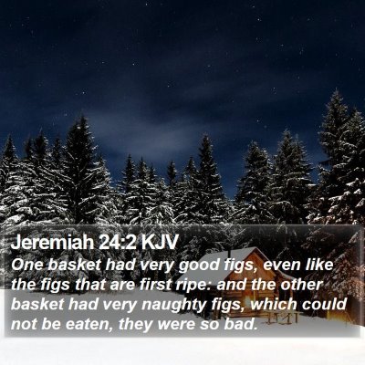 Jeremiah 24:2 KJV Bible Verse Image