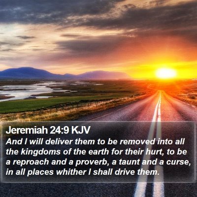 Jeremiah 24:9 KJV Bible Verse Image