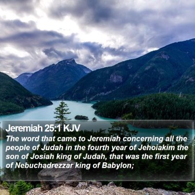 Jeremiah 25:1 KJV Bible Verse Image