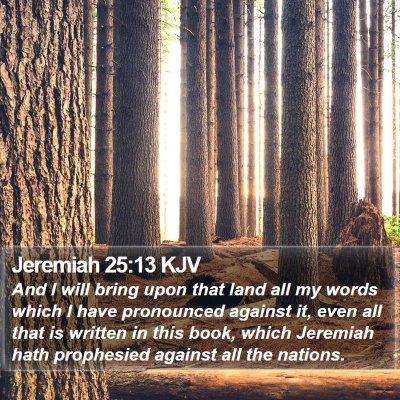 Jeremiah 25:13 KJV Bible Verse Image