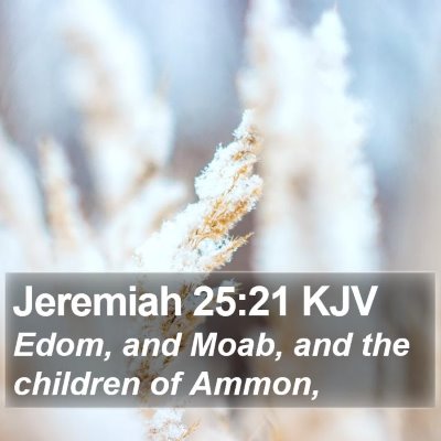 Jeremiah 25:21 KJV Bible Verse Image