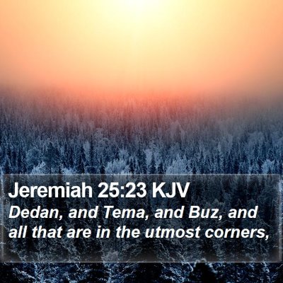 Jeremiah 25:23 KJV Bible Verse Image