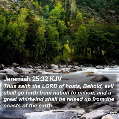 Jeremiah 25:32 KJV Bible Verse Image