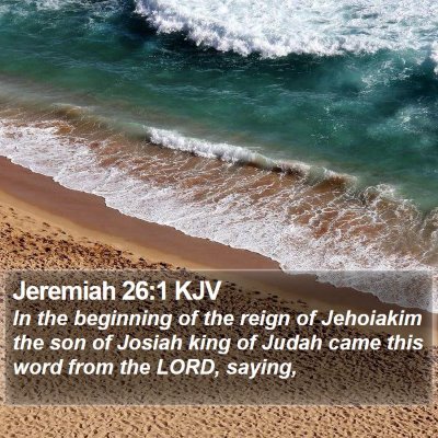 Jeremiah 26:1 KJV Bible Verse Image