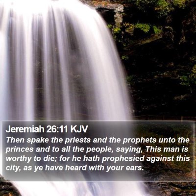 Jeremiah 26:11 KJV Bible Verse Image