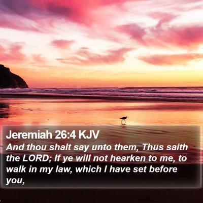 Jeremiah 26:4 KJV Bible Verse Image