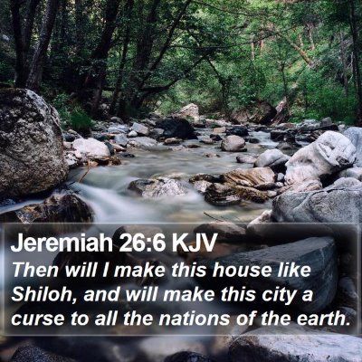 Jeremiah 26:6 KJV Bible Verse Image