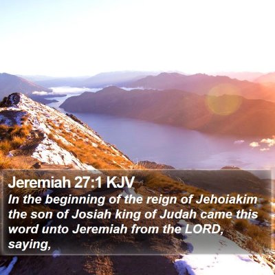 Jeremiah 27:1 KJV Bible Verse Image
