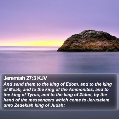 Jeremiah 27:3 KJV Bible Verse Image