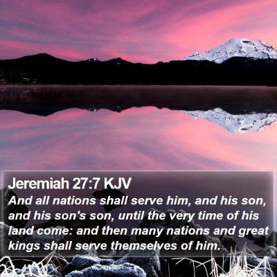 Jeremiah 27:7 KJV Bible Verse Image
