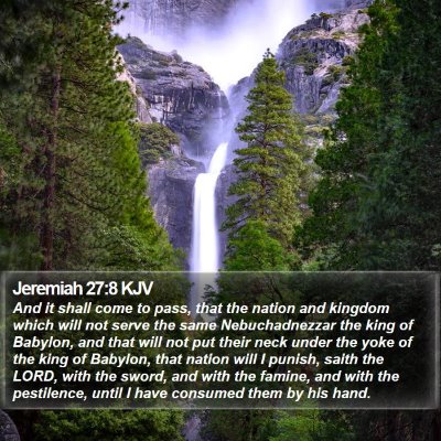Jeremiah 27:8 KJV Bible Verse Image