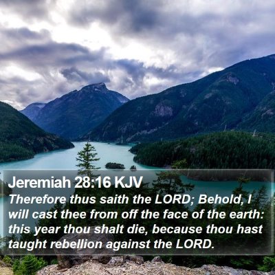 Jeremiah 28:16 KJV Bible Verse Image