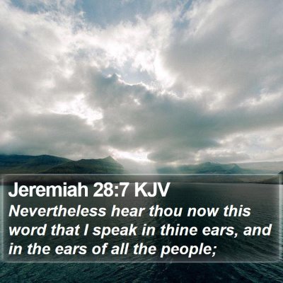 Jeremiah 28:7 KJV Bible Verse Image
