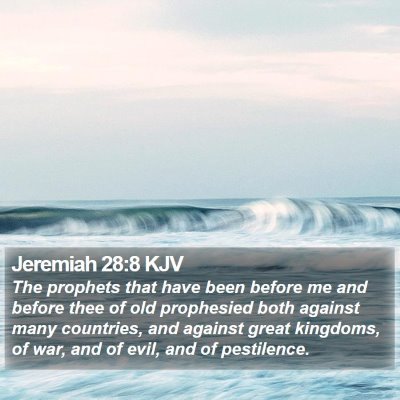 Jeremiah 28:8 KJV Bible Verse Image