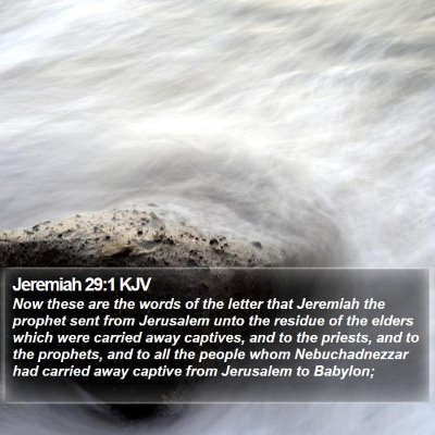 Jeremiah 29:1 KJV Bible Verse Image