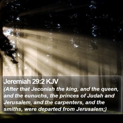 Jeremiah 29:2 KJV Bible Verse Image