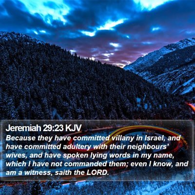 Jeremiah 29:23 KJV Bible Verse Image
