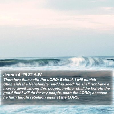Jeremiah 29:32 KJV Bible Verse Image