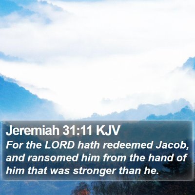 Jeremiah 31:11 KJV Bible Verse Image