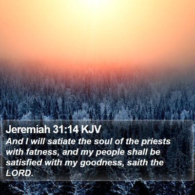 Jeremiah 31:14 KJV Bible Verse Image